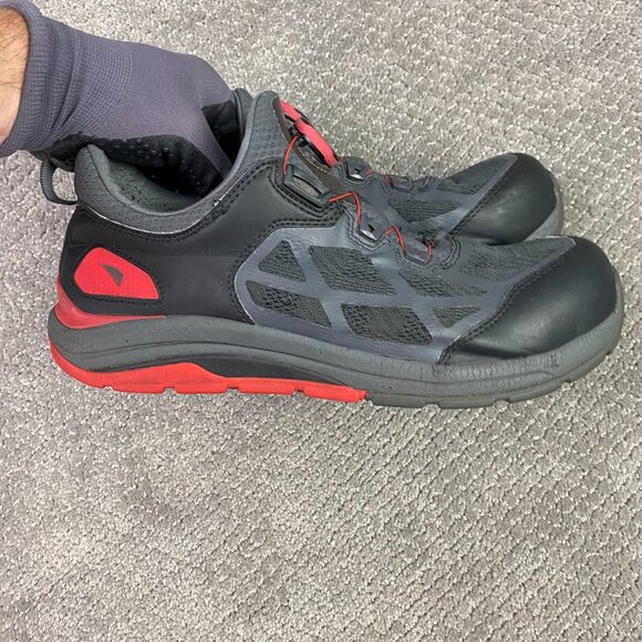 Red Wing Men's Work Shoes 6343 Safety Toe Boa Laces Gray Red Size 9 Boots Shoes - Picture 6 of 13